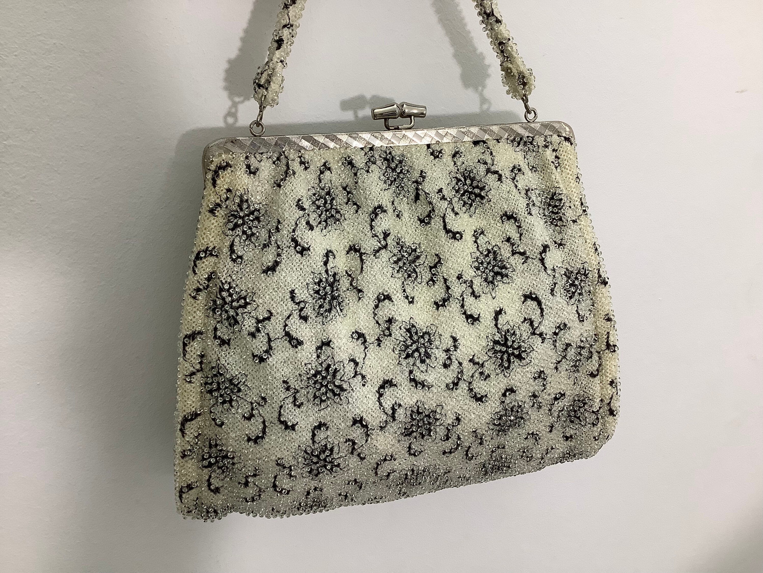 Sac De Soirée Vintage En Lucite écaille De Tortue - Made In France, Années 1950 - Occasion