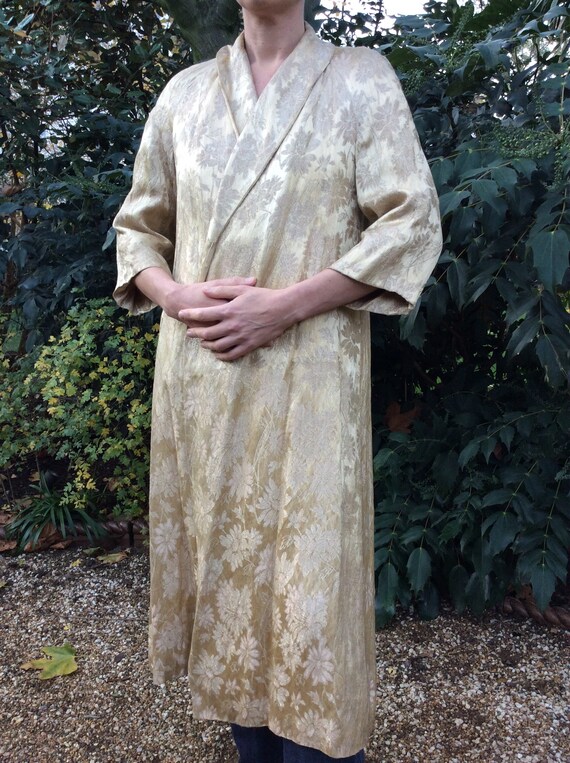 Vintage 1940s brocade coat. Deco coat. Jacquard Me