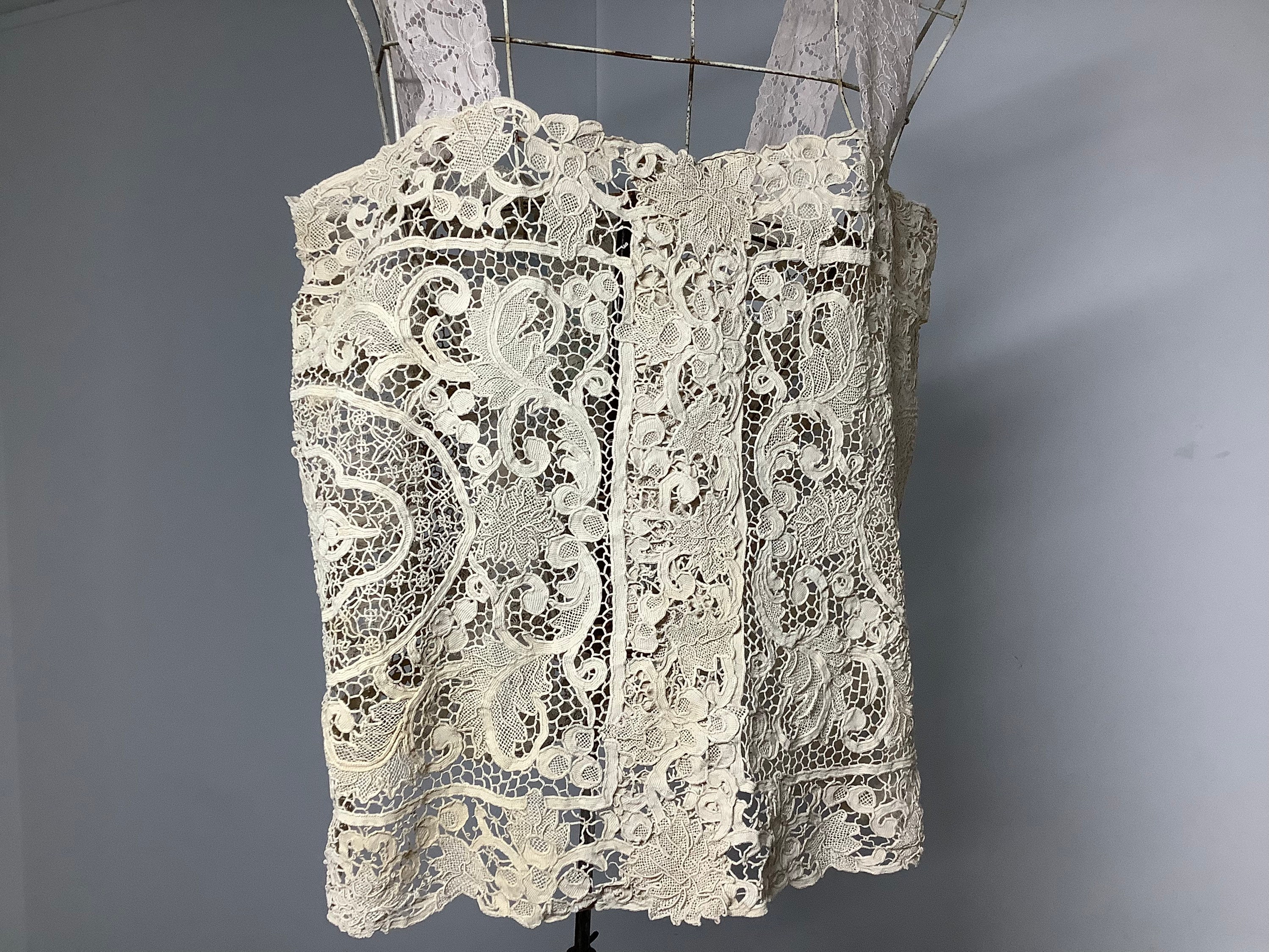 Edwardian Irish Lace Camisole Crochet Lace Camisole Blouse - Etsy