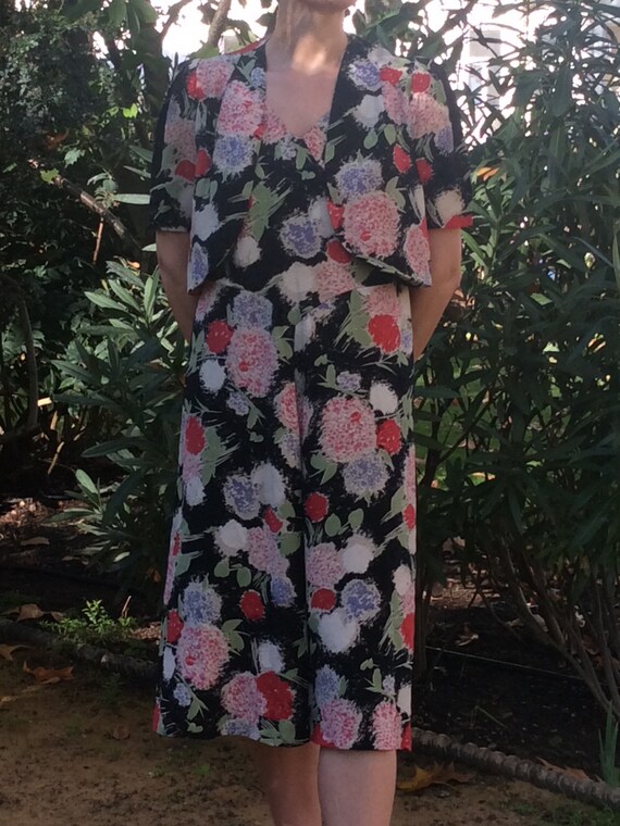 Vintage original 1930’s dress. Floral dress. Chiff