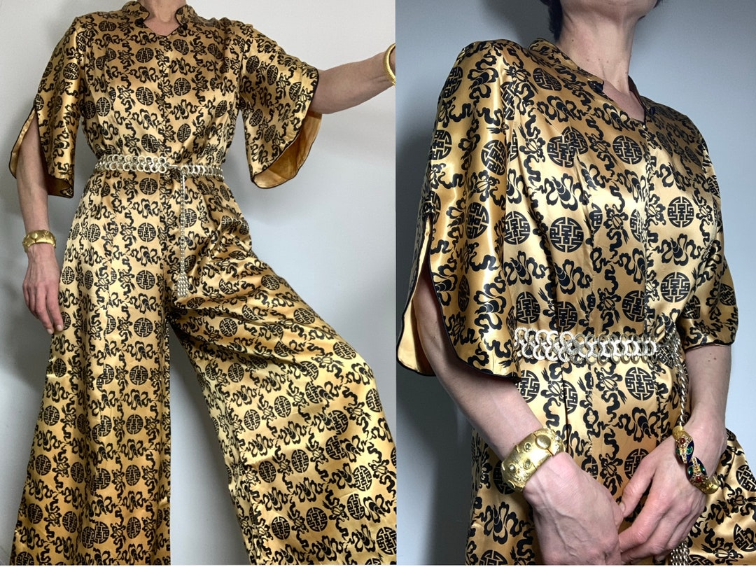 Oriental Satin Jumpsuit