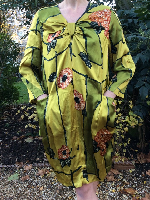 Vintage designer floral dress