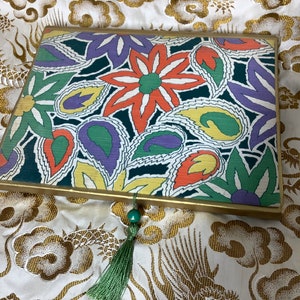 Rara scatola Art Déco degli anni '20 e '30 con buste di carta da lettere, cancelleria e biglietto di auguri originale.