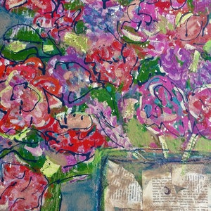 Book art | Floral art | Flower painting