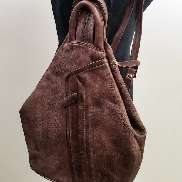 Leather Cross Body Sling Bag Etsy
