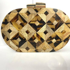 wooden clutch