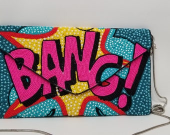 Pink Graffiti Mini Clutch