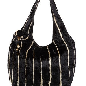 black velvet hobo