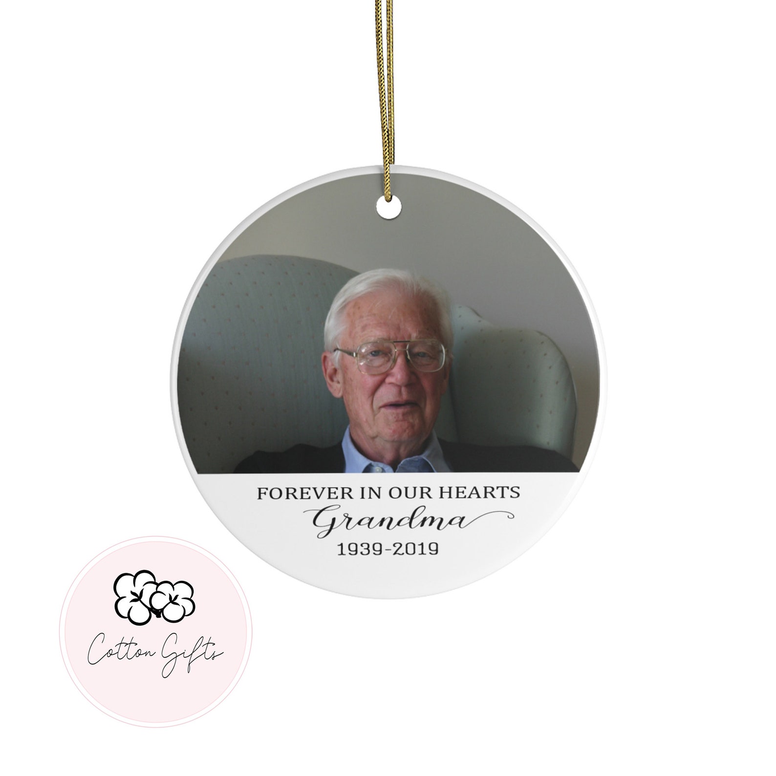 Memorial Ornament christmas ornament grandpa remembrace Etsy