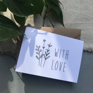 Con biglietto d'auguri d'amore / Biglietto d'amore / Biglietto per una persona amata / Biglietto amico / Biglietto per la mancanza di te / Biglietto per qualsiasi occasione / Biglietto A6