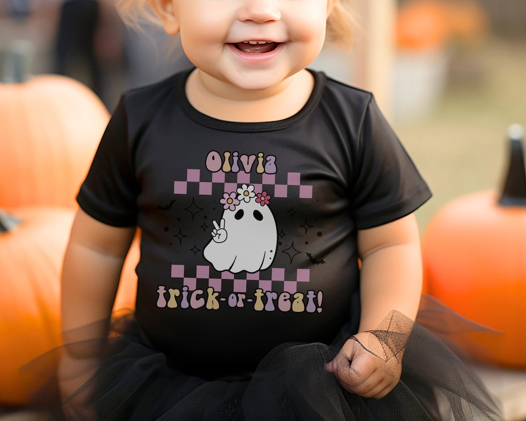 Personalized Kid's Halloween Shirts, Custom Halloween Shirts for Kids