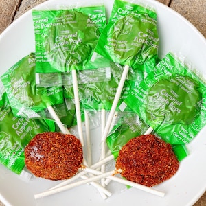 Spicy Caramel Apple Pops