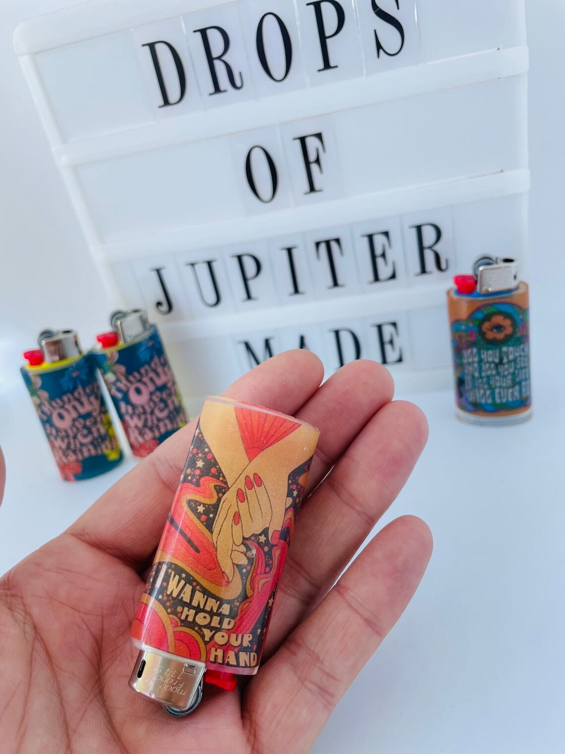 Trippy Mini Lighter Case Decorative Lighter Cover Stoner Etsy