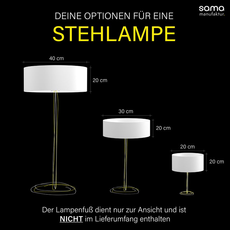 Lampenschirm aus Stoff, Blättermuster Floral Samt, Innen Polyesterstoff Gold Bild 8