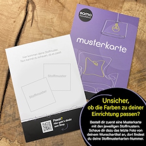 Stoff-Musterkarte für Lampenschirme & Dekokissen