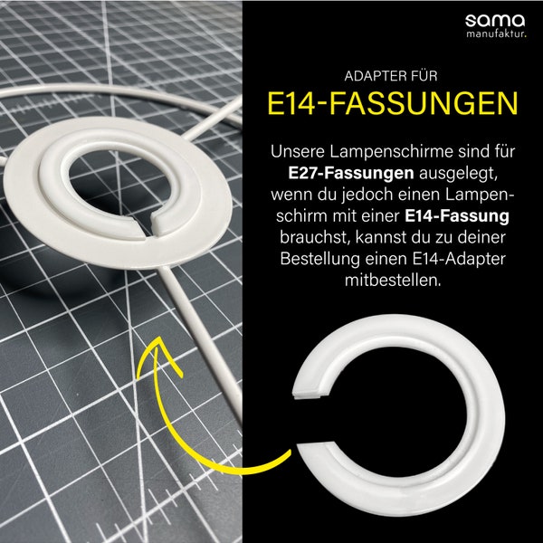 Lampenschirm-Adapter für E14-Lampenfassungen