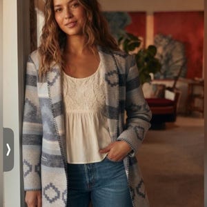 We the Free people Yellowstone Tribal jacket coat western sweater southwest image 2