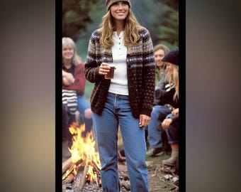 Chaps X Ralph Lauren cardigan sweater Yellowstone southwestern tribal pendleton