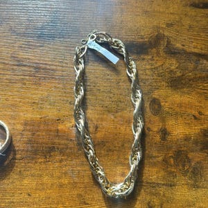 NEW free people bolo chain western suede herringbone necklace silver jewelry afbeelding 2
