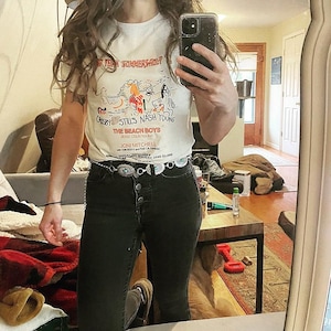 RARE Joni Mitchell Crosby people stills nash vintage concert tee band shirt free t-shirt oversize top Neil young rock band tee graphic