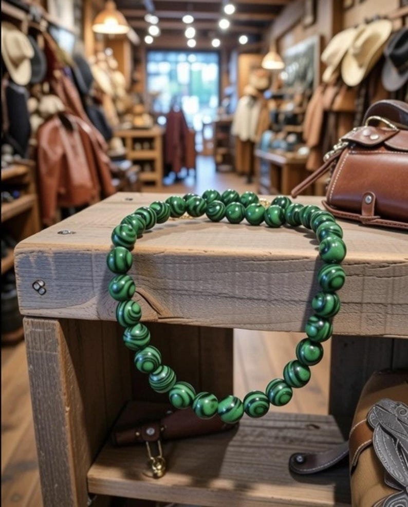 New Free People Stone Choker Necklace Sabrina stone western boho chain Green zdjęcie 3