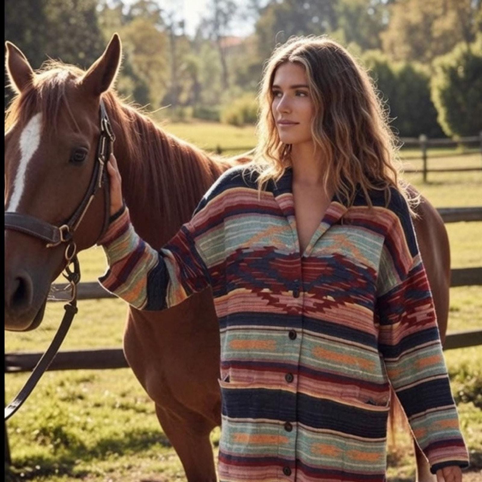 ラルフローレンNavajヴィンテージラグ　超レア Ralph Lauren - 別格のナバホ柄 ラルフローレンカントリー ネイティブ