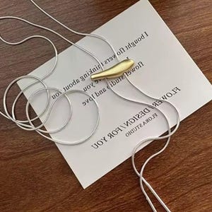 Free People Yellowstone Bolo western necklace drop gold silver chain jewelry image 4