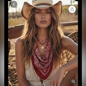 Free People Western scarf NEW SUN Choker. NWT. image 1