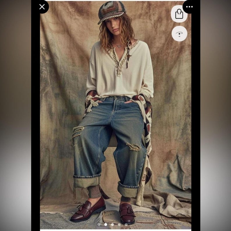 Mocasines de piel burdeos bicolor Free People x MTNG, botines chukka con borlas de 8.5 y tacón Oxford d'Orsay. imagen 2