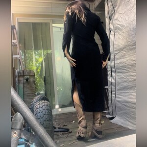 Vestido ranchero Free People, corsé, estilo suroeste, denim, estilo western, manga larga imagen 6