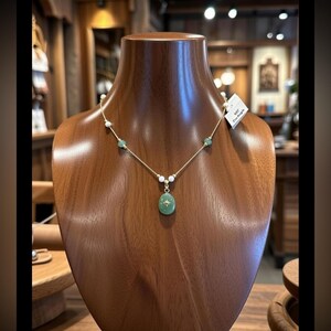 Free People Choker Cross Necklace layered stone green western boho chain drop imagem 3