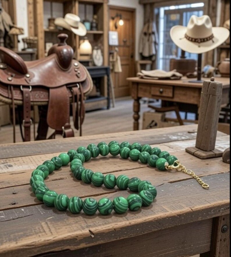 New Free People Stone Choker Necklace Sabrina stone western boho chain Green zdjęcie 2