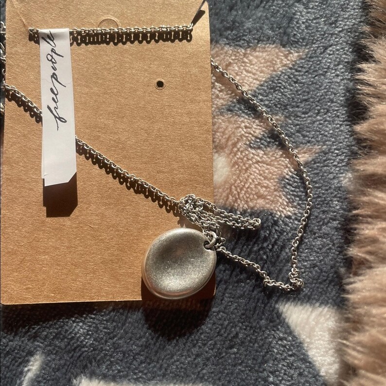 NWOT Free People Choker open Locket silver western southwest necklace image 2