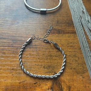 NEW free people bolo chain western suede herringbone necklace silver jewelry image 6