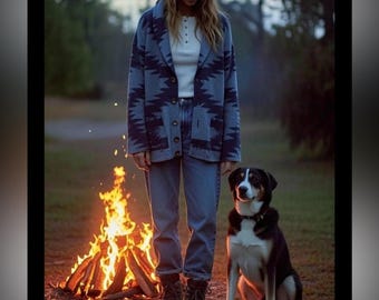 Chaps x Ralph Lauren Yellowstone Cardigan cabin sweater chunky southwest