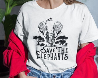 Speichern Sie die Elefanten Shirt, Elefant T-Shirt, Elefant Tshirt, Elefant, Elefant T-Shirt, Elefant Liebhaber, Elefant Geschenke, wildes Tier