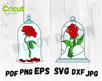 Beauty And The Beast Rose Svg Etsy Beauty And The Beast Rose Svg Etsy