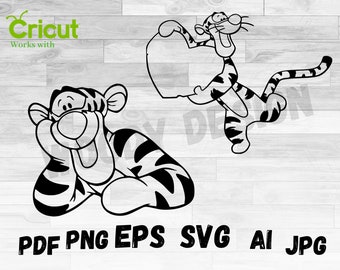Download Tigger Svg Winnie Svg Disney Svg Winnie The Pooh Cricut Cut Etsy