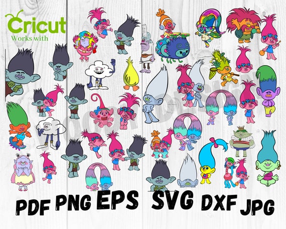 Download Trolls Bundle Layered Svg Trolls Svg Trolls Clip Art Trolls Etsy