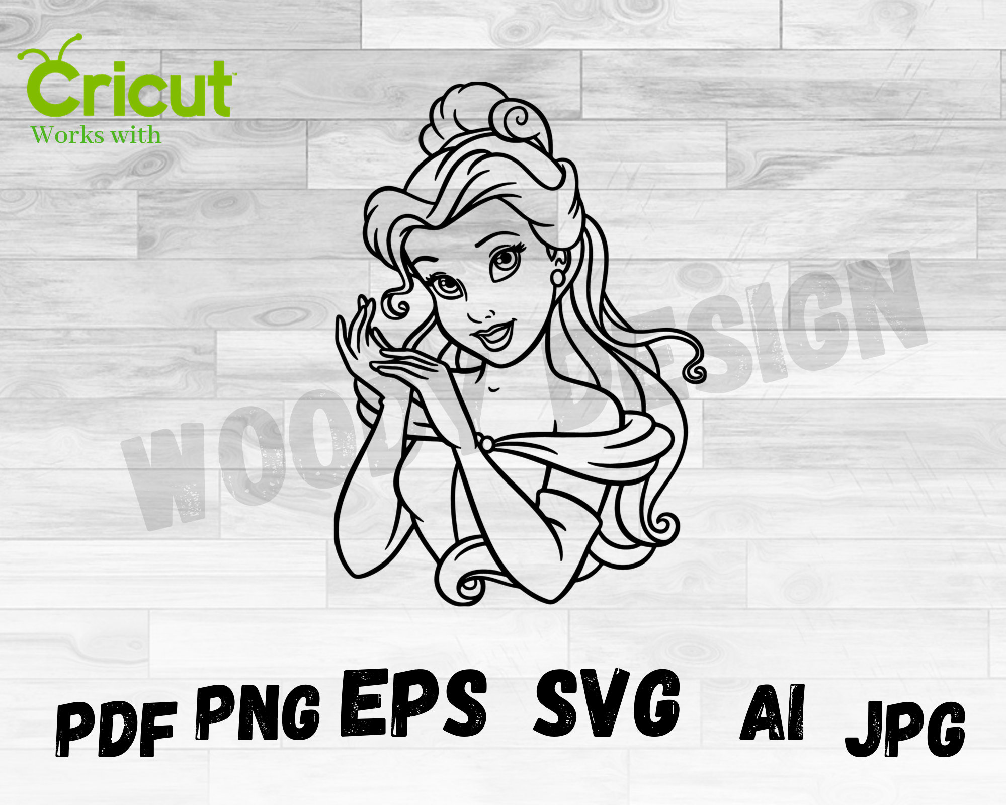 Download Belle Outline Svg Belle Outline Belle Coloring Belle Svg Etsy