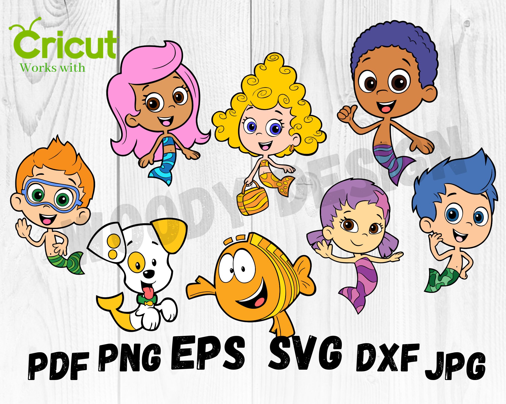 Download Bubble Guppies Layered Svg Bubble Guppies Svg Bubble Guppies Etsy