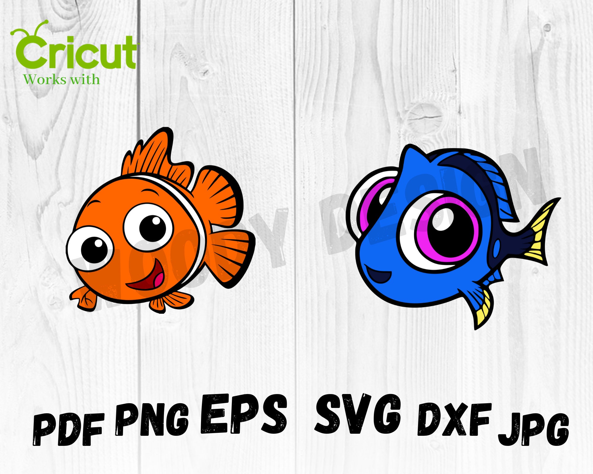 Nemo And Dory Kids Layered Svg Nemo Dory Svg Nemo Cut File Etsy