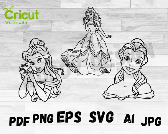 Download Belle Pack Outline Svg Belle Outline Belle Svg Belle Etsy