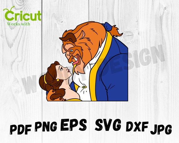 Beauty And The Beast Love Layered Svg Beauty Svg Belle Cut Etsy