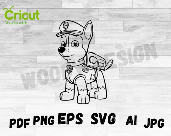 Download Chase Svg Paw Patrol Outline