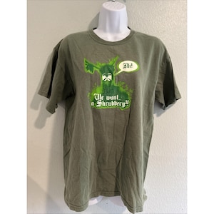 Monty Python und der Heilige Gral Shurbbery Ni Herren T-Shirt Grün Medium