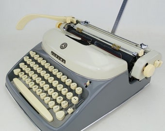 Alpina mechanical typewriter / Vintage and industrial decor / German decor / teenage bedroom and office decor / 50s