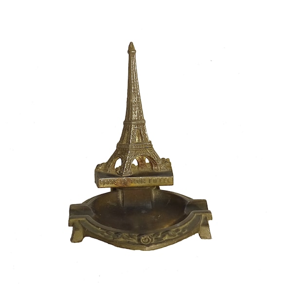 Cendrier Tour Eiffel souvenir de Paris / Présentoir métal / vintage France / Décoration industrielle / maison française