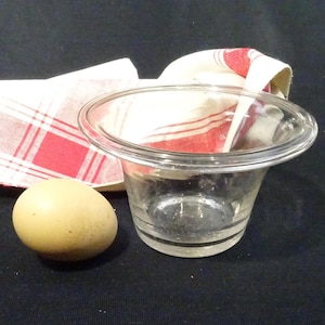 Blown glass jam jar France conical / Cutlery pots or kitchen utensils / vintage kitchen decoration / Félix Potin