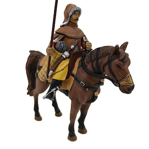Mongol horseman soldier, 12th century in lead Altaya / figurine type Mignot Durso Elastolin Lineol / Antique toys collection